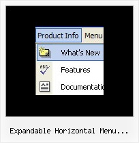 Expandable Horizontal Menu Indexhibit Tree Menu Maker