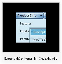 Expandable Menu In Indexhibit Web Menu Bar Page
