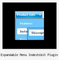 Expandable Menu Indexhibit Plugin Transparent Drop Down Menus