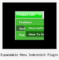 Expandable Menu Indexhibit Plugin Style Menu Rollover