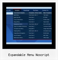 Expandable Menu Noscript Ejemplos De Frame Horizontal