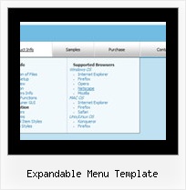 Expandable Menu Template Dhtml Dropdown Menu Tutorials