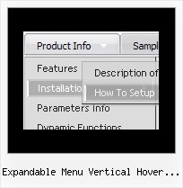 Expandable Menu Vertical Hover Tutorial Example For Menus In Javascript