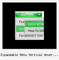 Expandable Menu Vertical Hover Tutorial Mouse Over Menu Effect