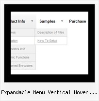 Expandable Menu Vertical Hover Tutorial Collapsing Menu