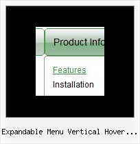 Expandable Menu Vertical Hover Tutorial Java Hover Info