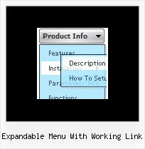 Expandable Menu With Working Link Dhtml Slide Down Code