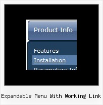 Expandable Menu With Working Link Drop Down Menus Using