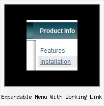 Expandable Menu With Working Link Sample Html Navigation