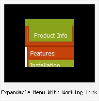 Expandable Menu With Working Link Horizontal Sliding Menu Navigation