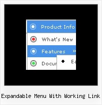 Expandable Menu With Working Link Drop Down Menus Html