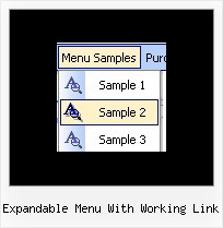 Expandable Menu With Working Link Floating Menubar