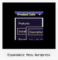 Expandable Menu Wordpress Transparent Dropdown Menu