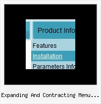 Expanding And Contracting Menu Indexhibit List Menu Sample