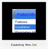 Expanding Menu Css Web Page Menus Code