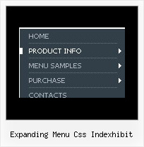 Expanding Menu Css Indexhibit Drag Down Menu Html
