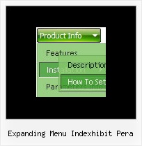 Expanding Menu Indexhibit Pera Dropdown Menu Version