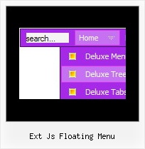Ext Js Floating Menu Floating Javascript Toolbar