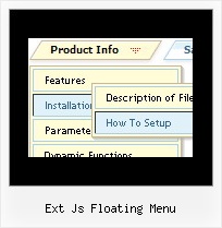 Ext Js Floating Menu Dropdown Menus In Dhtml