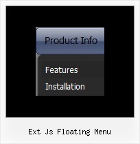 Ext Js Floating Menu Menu Xml Horizontal