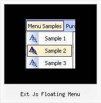 Ext Js Floating Menu Tree Javascript Huffman