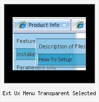 Ext Ux Menu Transparent Selected Website Menu Style
