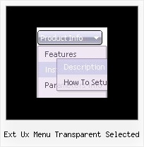 Ext Ux Menu Transparent Selected Dhtml Slide Menu Side