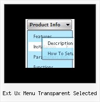 Ext Ux Menu Transparent Selected Expanding Web Menu