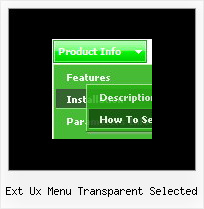 Ext Ux Menu Transparent Selected Dhtml Buttons Menue