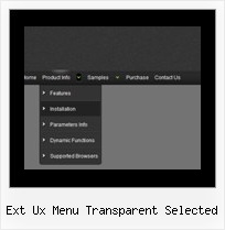 Ext Ux Menu Transparent Selected Crear Menus Dhtml