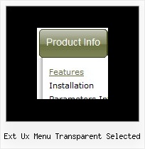 Ext Ux Menu Transparent Selected Style Dhtml Mouseover