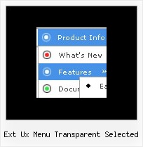 Ext Ux Menu Transparent Selected Creating Horizontal Dropdown Menus