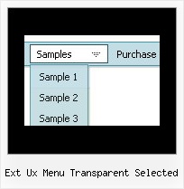Ext Ux Menu Transparent Selected Javascript Expand