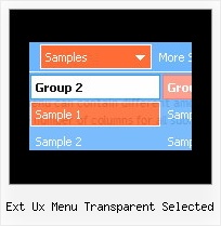 Ext Ux Menu Transparent Selected Create Menu Html Sample Code