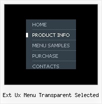 Ext Ux Menu Transparent Selected Navigation Menu Javascript