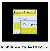 External Collapse Expand Menu Javascript Website Menu Across