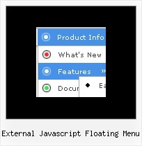 External Javascript Floating Menu Menu Sample Javascript