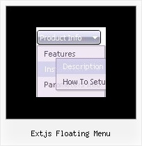 Extjs Floating Menu Expandable Menu D
