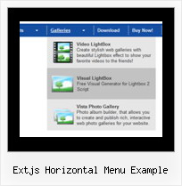 Extjs Horizontal Menu Example Download Menu Java Script