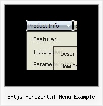 Extjs Horizontal Menu Example Hide Menu Bar In Browser Javascript