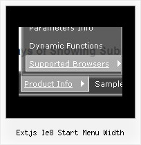 Extjs Ie8 Start Menu Width Dynamic Tree Menu Html