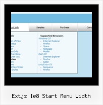 Extjs Ie8 Start Menu Width Html Code For Floating Menu With Drop Down Menu