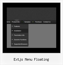 Extjs Menu Floating Dhtml Slide Down Code