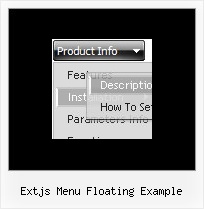 Extjs Menu Floating Example Web Gui Dhtml