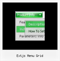 Extjs Menu Grid Toolbar Menu Html