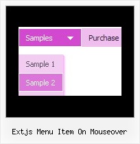 Extjs Menu Item On Mouseover Hide Menu Browser