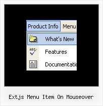 Extjs Menu Item On Mouseover How To Program In Javascript Menu