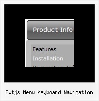 Extjs Menu Keyboard Navigation Html For Menus