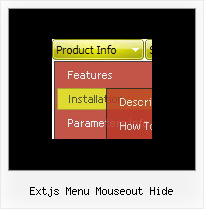 Extjs Menu Mouseout Hide Flyout Javascript Menus