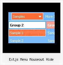 Extjs Menu Mouseout Hide Javascript